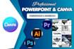 design canva presentation, slideshow, promo video and canva video