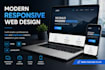 create a modern website with HTML CSS and javascript