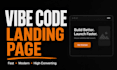 build a high converting landing page with vibe coding