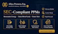 draft a strict sec compliant renewable energy ppm