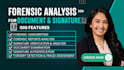 provide forensic document analysis, signature verification and forgery detection