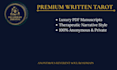 write premium handwritten therapeutic tarot reading soul manuscripts