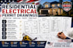 create residential electrical permit drawings lighting and power plans