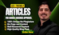 get google adsense approval and fix website issues professionally