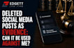 delete social media messages harrasment and post