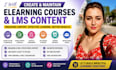 create and maintain elearning courses, lms content
