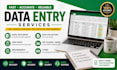 do accurate data entry, copy paste and excel work