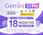 help setup gemini pro upto 18 month