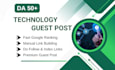 publish high da technology guest post backlink on USA, UK tech blogs