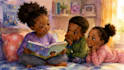 draw african american children book illustration