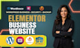 design elementor business website with wordfence and updraftplus backup