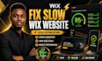 speed optimize and fix your slow wix website