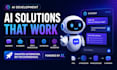 develop ai website chatbot mobile app and web development