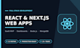 develop react js, next js web app and saas dashboard development
