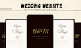 create a custom wedding invitation website with rsvp