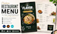 design a modern restaurant menu