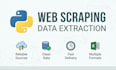do web scraping, data extraction, and python automation
