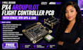 design px4 ardupilot flight controller pcb with stm32 rtk gps and can