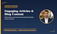 write engaging articles and blog content as a published writer