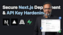 deploy a react next js app to vercel or railway and secure API keys