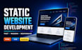 create a modern, attractive, and optimized static website