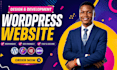 build, redesign wordpress website with elementor for business or blog