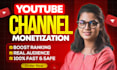 complete youtube channel monetization promotion