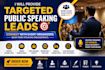 provide targeted public speaking leads