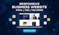 design responsive business website in HTML CSS tailwind