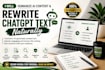 humanize ai content and rewrite chatgpt text naturally