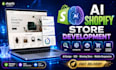 develop an ai shopify store, ai ecommerce website,  and winning shopify store