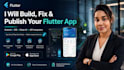 develop flutter app with admin dashboard and free publishing