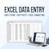 do professional excel data entry, formatting and data cleaning