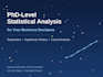 do statistical analysis and regression in stata, r or python