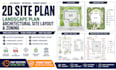 design 2d site plan, landscape plan, zoning and architectural site layout