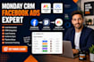 integrate monday crm facebook ads