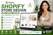 design a professional shopify store that converts