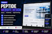 design a premium peptide website that builds trust