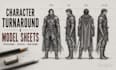 draw professional character turnaround and pose sheets