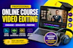 edit online course videos, elearning course and training videos professionally