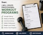 create a customized evidence based workout program