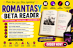 beta read your romantasy novel, romance book beta reader, fantasy beta reader