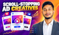 create sales converting video ads and 5 professional ad creatives