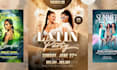 design a scroll stopping event flyer for party or concert