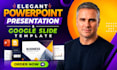 design elegant powerpoint presentation template and goggle slide template