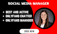 be your onlyfans chatter, fanvue manager, community manager, virtual assistant