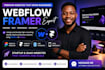 convert figma to framer or webflow, redesign framer or webflow website developer