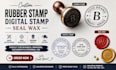 create rubber stamp, digital stamp, seal wax within 2 days