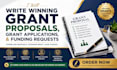 write winning grant proposals, grant applications, and funding requests