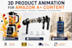 create 3d product animation and exploded view for amazon a plus content page